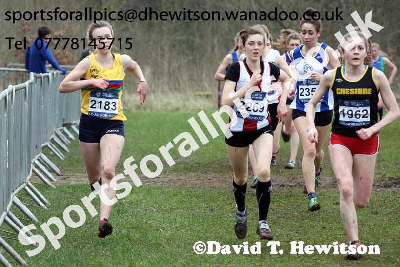 Womens under-17s Inter Counties Cross Country, Prestwold Hall, Loughborough. Photo: David T. Hewitson/Sports for All Pics